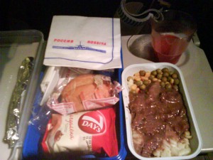 Фотография Бортовое питание экономического класса авиакомпания Россия самолет Boeing 767 Санкт-Петербург – Хургада