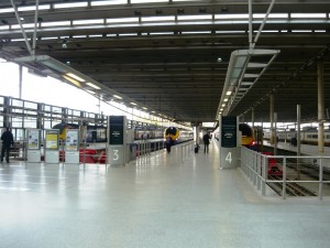 Фотография: Вокзал St. Pancras Лондон платформа международных поездов